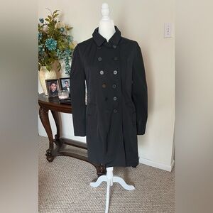 Pelle Studio Women’s Trench Coat – Black – Size XL – Double Breasted